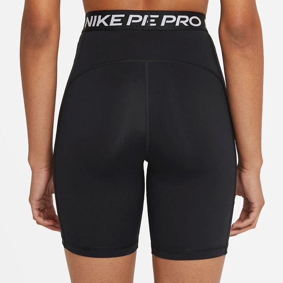 Nike Pro 365 Women's High-Waisted 7" Shorts Black Size Medium - Picture 2 of 6